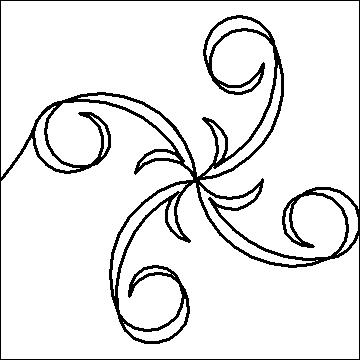 (image for) Wide Pinwheel Swirls p2p-L02626*